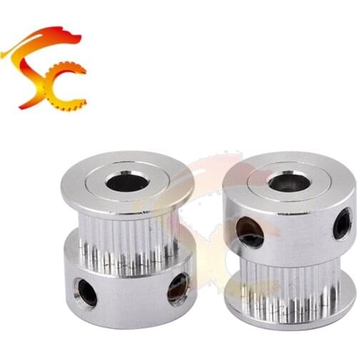 6PCS/LOT GT2 20teeth 20 teeth Bore 5mm/8mm Timing Alumium Pulley fit for Width 6mm Belt for 3D Printer Parts Accessory