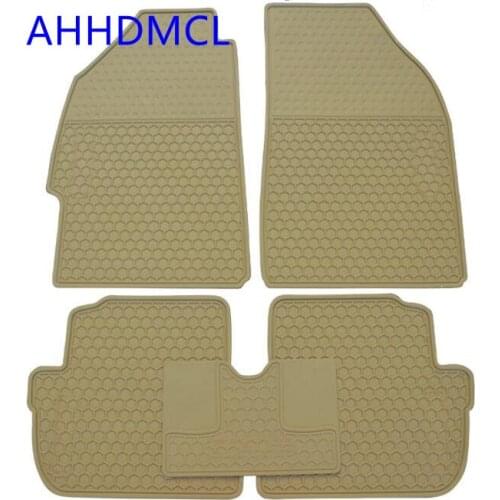 Car Rubber Floor Mats Anti Slip Mat Carpets Feet Pads For Chevrolet Spark 2007 2008 2009 2010 2011 2012~2017 Left Hand Drive