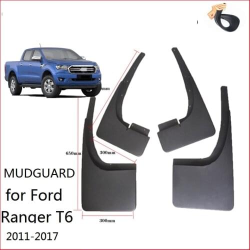 For Ford Ranger T6 2011 2012 2013 2014 2015 2016 2017 Fender Mud Guard Flaps Splash Flap Mudguards Car Accessories 4PCS
