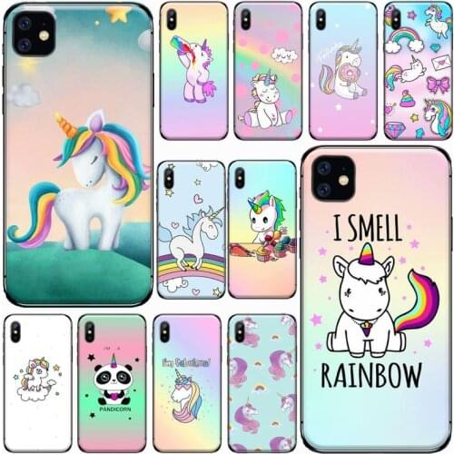 Unicorn all cute cartoon animal Phone Case for iPhone 11 12 pro XS MAX 8 7 6 6S Plus X 5S SE 2020 XR Luxury brand shell funda