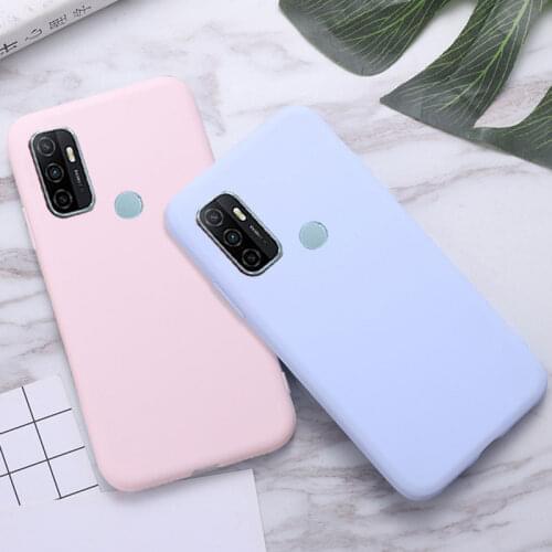 Candy Color For OPPO A53S 2020 Case Shockproof Soft Silicone TPU Cover For OPPO A53S Case OPPO A53 S A 53 S 2020 Fundas 100