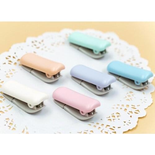 Tape Dispenser Cutter Creative Stationery Cute Mini Washi Tape Dispenser Kawaii Portable Plastic Tape Cutter School Supplies