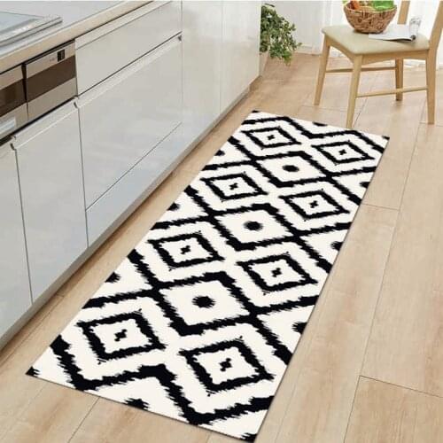 Home Anti-Slip Kitchen Mat Modern Bath Carpet Entrance Doormat Fashion Absorbent Living Bedroom Area Rugs