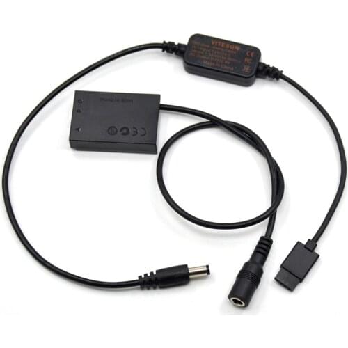 LP-E12 dummy Battery DR-E12 dc coupler + Adapter Cable for DJI Ronin-S to Supply Power for Canon EOS-100D kiss x7 EOS 100D Rebel