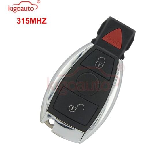 Kigoauto Smart key 2 button with panic 315Mhz for Mercedes Benz BGA 2001 2002 2003 2004 2005