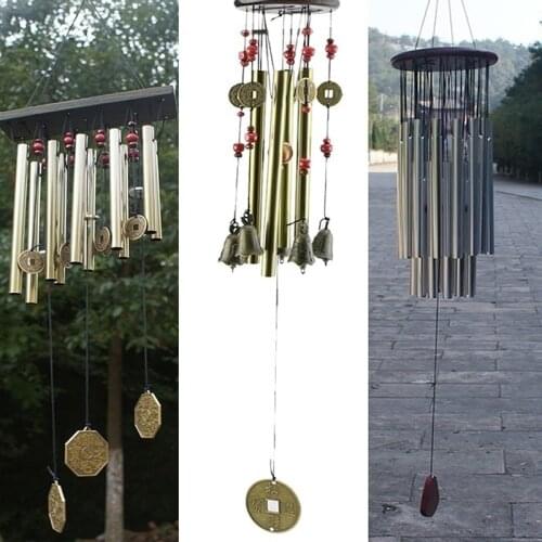 1 Pcs Wind Chimes Home 4/10Tubes Bells Copper Yard Garden Outdoor Living Decor Gift Windchimes