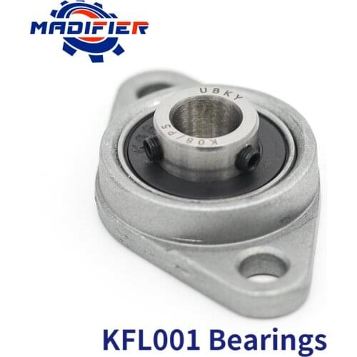 12mm bearing zinc alloy miniature bearing pedestal KFL001 UCFL001 FL001 flange bearings diy cnc parts KFL001 1pcs