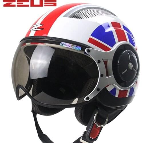 Motorcycle Helmet Vintage Half Face Moto Helmet Retro Cruiser Touring Open Face Half Motor Scooter Helmets