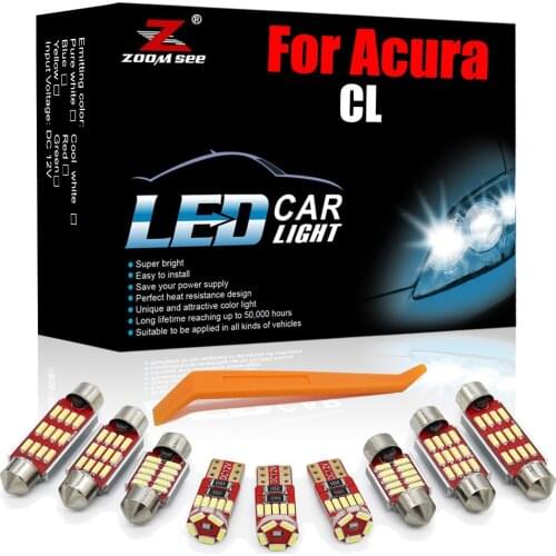 Much Better White Canbus LED Interior Kit For Acura CL 1997-2002 2003 Vehicle Car Auto Trunk Dome Map Light Bulb Accessories