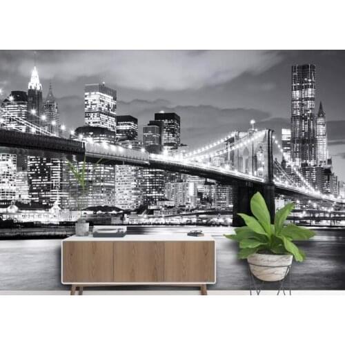 Bacal Photo Wallpaper BROOKLYN BRIDGE NEW YORK Wall Mural vinyl wallpaper papel de parede adesivo 3d wallpaper