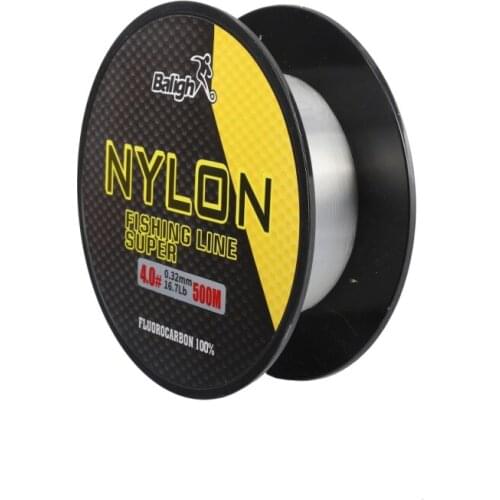 500M Nylon Fishing Line Durable Fluorocarbon line Rock Sea Fishing Line Thread Bulk Spool All Size 0.4 To 8.0