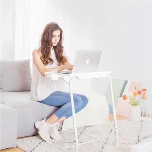Plastic lazy table lift folding laptop table sofa side table simple bed desk bedroom home furniture small table