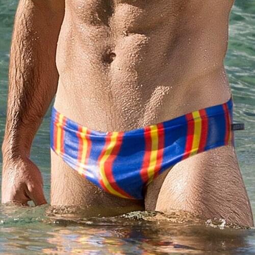 2021 Mens New Swimming Trunks Mens Sexy Boxer Low Waist Swimwear Beach Swimming Trunks Shorts Briefs Man Swimsuit Surf Shorts