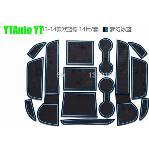 Auto anti-slip cup mat non slip door gate pad for mitsubishi outlander 2013 2014 2015, car styling