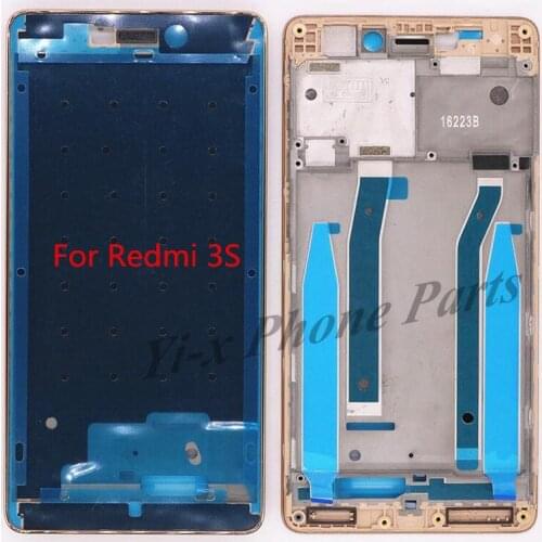 10pcs/Lot New Front Bezel Housing LCD Panel Frame For Xiaomi Redmi 3 3s Faceplate Middle Housing Repair Parts