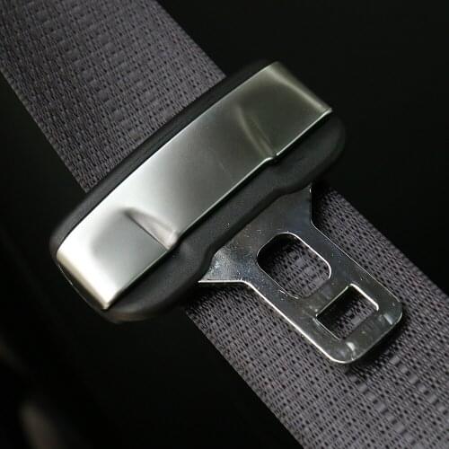 SHINEKA ABS Seat Safety Belt Strip Buckle Cover Trim Interior Decoration Stickers for Ford Mustang 2015