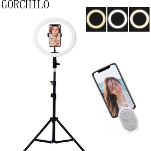 LED Ring Light Selfie Ring Lighting With Stand Ringlight WithTripod For Youtube Makeup Video Studio tripod ring light For phone