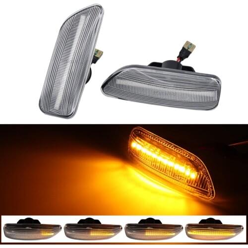 LED Seqeuntial Blinker Side Marker Turn Signal Lights 30722641 30722642 For Volvo S60 S80 XC90 MK1 V70 MK2 XC70
