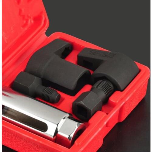 5Pcs Oxygen Sensor Socket Wrench and Tread Chaser Tool Kit Fit For All Auto O2 Socket Removal and Installation Car Repair Tool