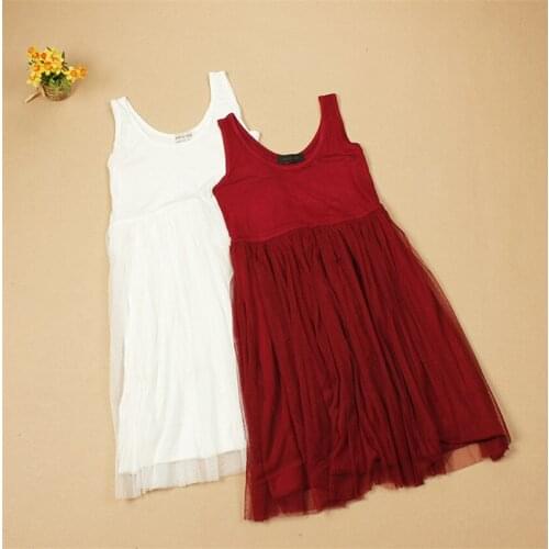 New Spring Women Mesh Dresses All-match Lady Spaghetti Strap Dress Summer Tank Dress Basic Sundress Vestidos Bottomings WZ187