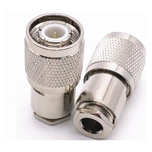 1pcs TNC Male Plug Clamp for RG58 RG142 LMR195 RG400 Cable RF Coaxial Adapter Connectors