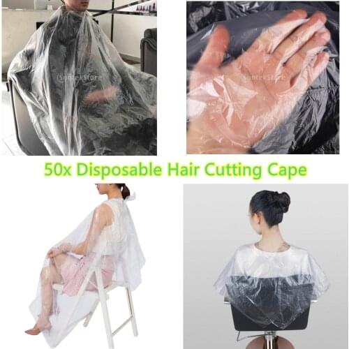 100~300pcs Disposable Hairdressing Capes Waterproof Haircutting Capes Barber Gown Shampoo Apron Cloth Salon Capes