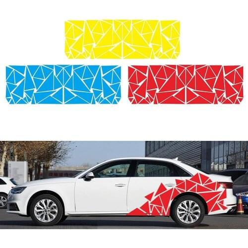 200x60cm Matte Black Car SUV Truck Decoration Stickers Triangle Vinyl Decal Car Styling Accessories High Quality Car Stickers