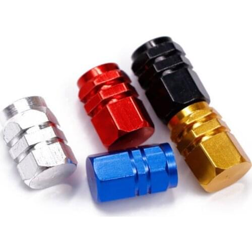 4Pcs Universal Auto Tire Valve Cap Aluminum Alloy Core Cover Vehicle Motorcycle Tire Core Cap Car Parts