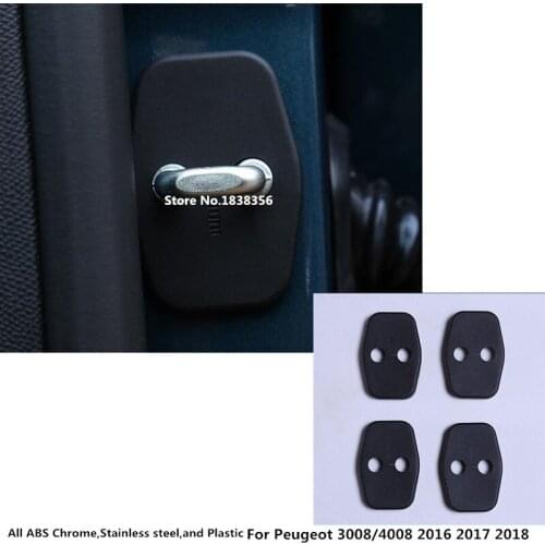 Anti Rust Water Proof Door Lock Key Keys Plastic Buckle Limit Device Trim For Peugeot 3008 GT 3008GT 2016 2017 2018 2019 2020
