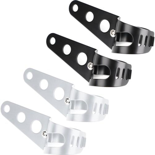 Areyourshop 43mm - 50mm Headlight Mounting Bracket Fork Ears Adjuster Mount Clamp Holder For Chopper Bobber Cafe Racer