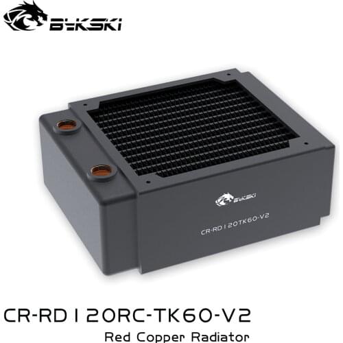 Bykski CR-RD120RC-TK60-V2 120mm High Performance 60mm Copper Radiator Heat Exchanger