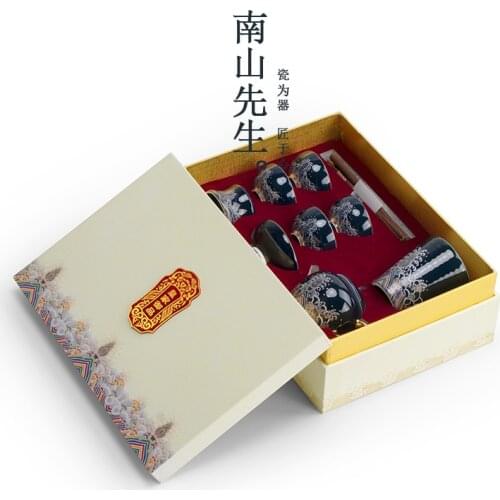 Travel Tea Set Simple Modern Ceramic Display Tea Set Kung Fu Ceremony Aesthetic Charms Tetera Porcelana Teaware Sets BG50TS