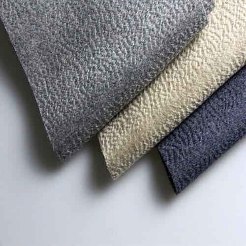 Double-sided Water ripple 100% Cashmere Fabric for Coat 800 grams 150 cm width Beige Gray Brown Blue colors 2 meters on sale