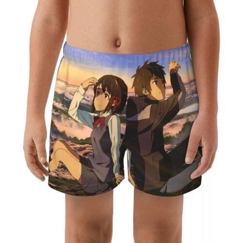 Your Name Hot sell swimming Trunks boys Beach shorts Hi-Q Swimwear with Pocket trunks cute springs Sports suit kid Swimsuit