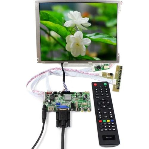 H DMI+VGA+AV+USB LCD Controller board With 10.4inch 800x600 LED Backlight Replace G104SN03