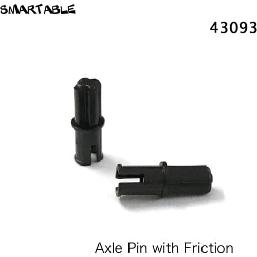 Smartable MOC Technic Axle Pin with Friction block parts creative educational Toys Compatible technic 43093 100pcs/lot