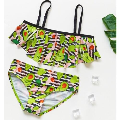 3~10Y Kids Swimwear Two pieces Girls Swimming outfits Toddler Baby girls Bathing suit Kids Beachwear Swim clothes-ST9057