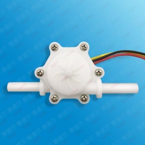 2PCS Water Flow Meter Flowmeter Hall Flow Sensor indicator counter caudalimetro water heater 0.25-2.5L/min 0.8MPa 4.5-18V