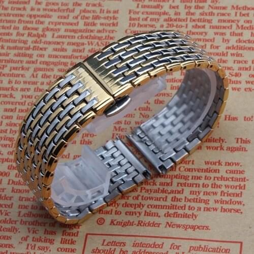 Silver Gold Rosegold Watchbands for quartz Watches Men L2 Womens Accessories 18mm 20mm 22mm Straps Bracelet Butterfly Fold clasp
