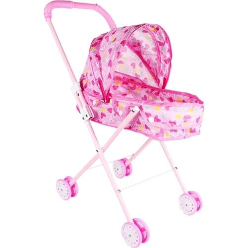 Pink Doll Outdoor Baby Buggy Stroller Infant Push Cart Stroller