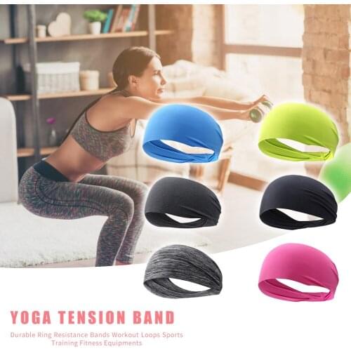 Sports Headband Men Women Unisex Breathable Running Yoga Fitness Quick Drying Elastic Hair Sweat Band for Outdoor Cycling