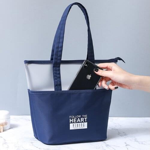 Swimming Bags Sports Travel Bathing Beach Handbag Waterproof Storage Women Half Transparent Organizer TPU Phone Pocket X314A