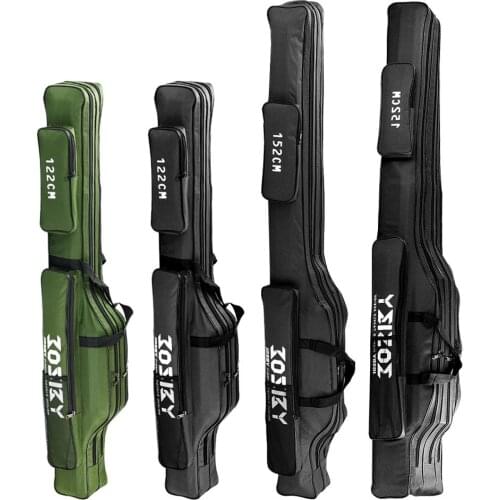 High Quality Multi-purpose Oxford Cloth Fishing Rod Bags Fishing Pole Tools Case Fishing Gear Organizer 60/100/122/150/152/182CM