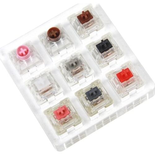 New 9 Key Cherry Gateron Kailh Outemu Silent Switches Shaft Testing Tool Switch Tester