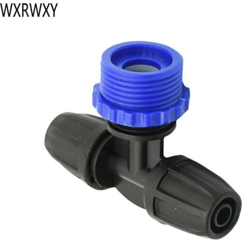 Male thread G1/2 G3/4 TO 8/11garden hose splitter tee Lock Nut water connector diy garden 3pcs