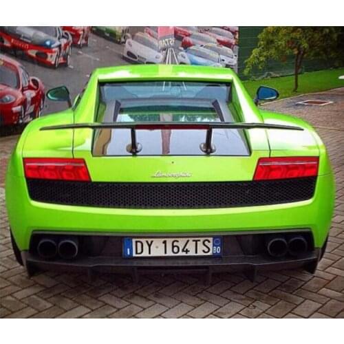 High Quality REAL CARBON FIBER REAR WING TRUNK LIP SPOILER FOR Lamborghini GALLARDO LP550 LP560 LP570 2004-2014