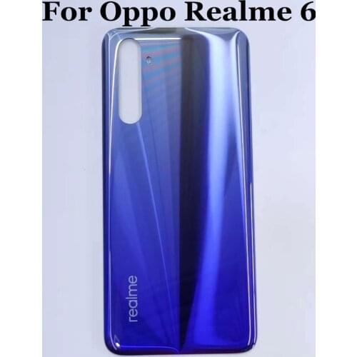 New Back Glass For oppo realme 6 Battery Cover realme6 Rear Glass Door Case Panel for Opporealme 6 Back Cover