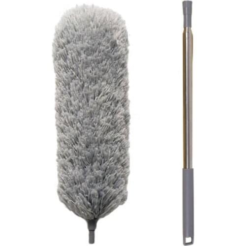 1PC Telescopic Microfibre Duster Dusting Brush with Flexible Corner Broom Effortlessly Removes Dust and Cobwebs TB Sale