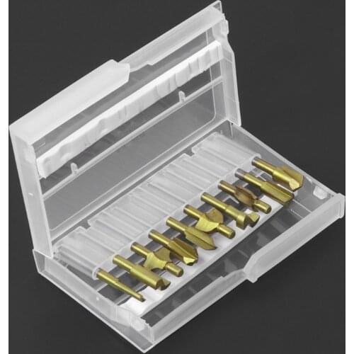 10Pcs/Set 3mm 1/8" Wood Cutter Milling HSS CNC Titanium Router Bits for Rotary Engraving Machine Knife Milling Groove Slot