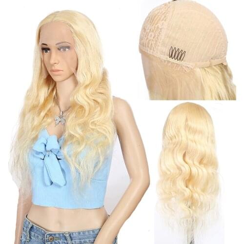 Brazilian Body Wave Human Hair Wigs For Woman 13x1 Lace Wig 613 Blonde Human Hair HD Transparent T Part Lace Wigs